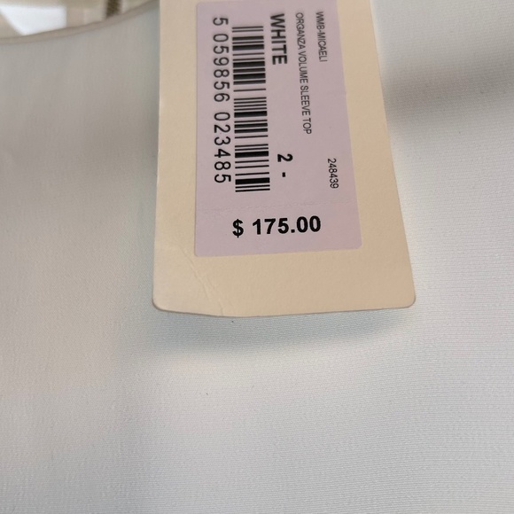 Ted Baker NWT Micaeli Organza Volume Sleeve Top Size 2 - Picture 9 of 12